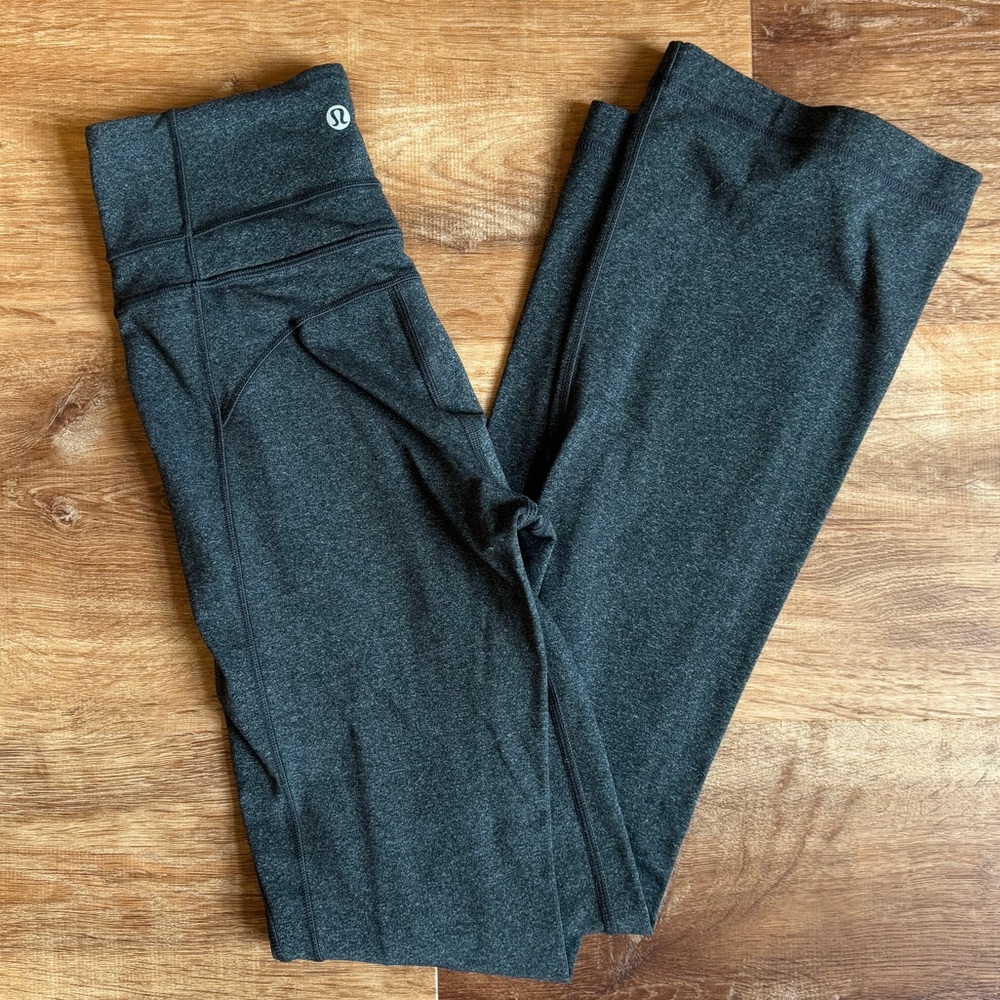Lululemon Athletica Charcoal Flare Pants